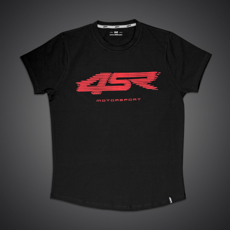4SR T-Shirt Shaky Black Red Logo